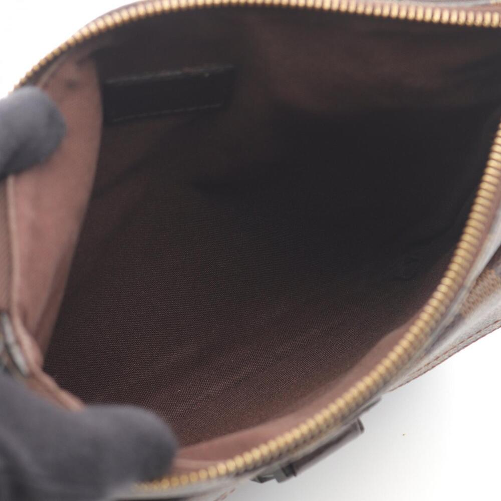 Louis Vuitton Pochette Melville Shoulder Bag Canvas Leather Damier Brown - Picture 3 of 5